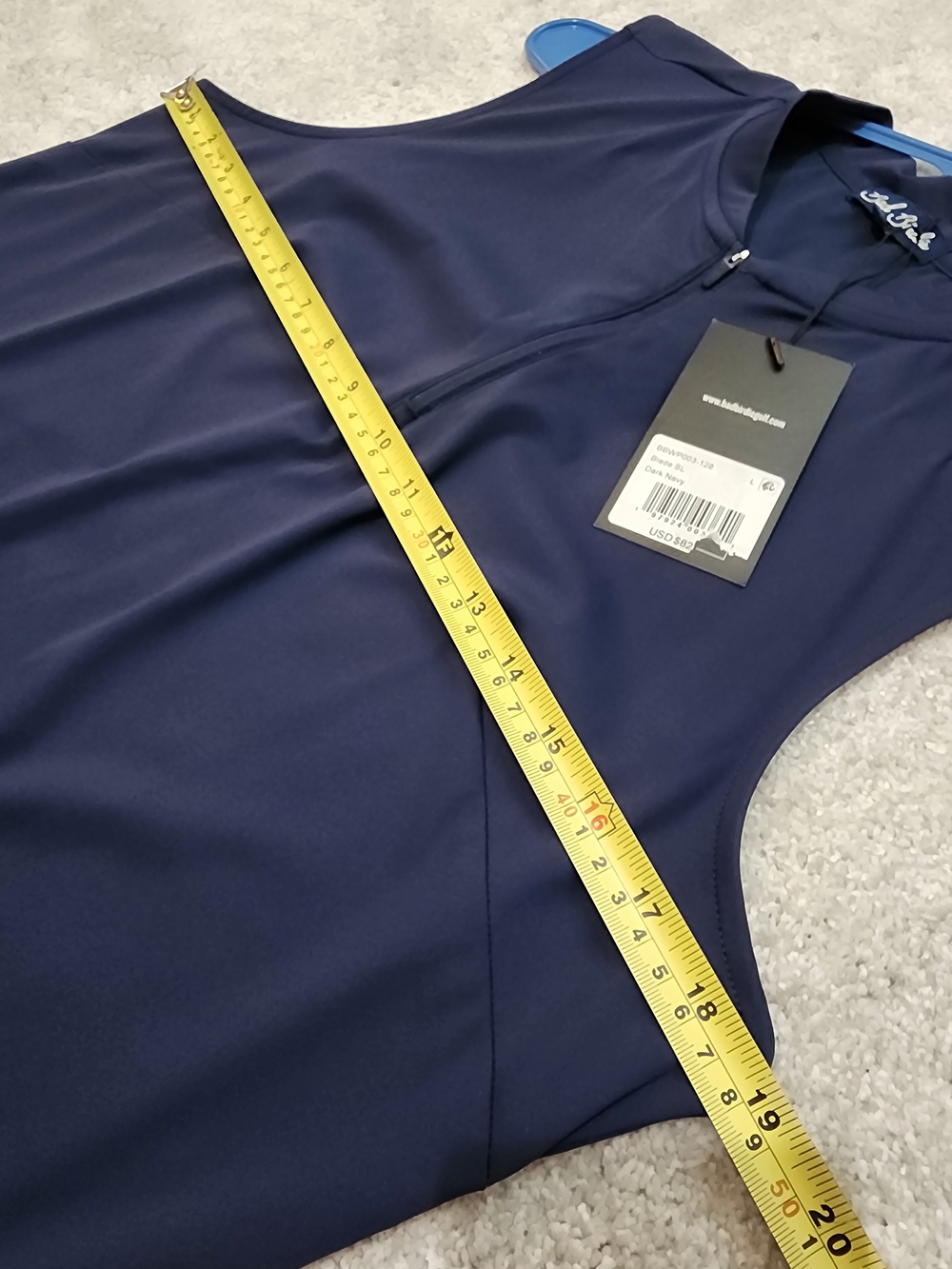 Bad Birdie Navy Zip-Front Athletic Top - Picture 4 of 6